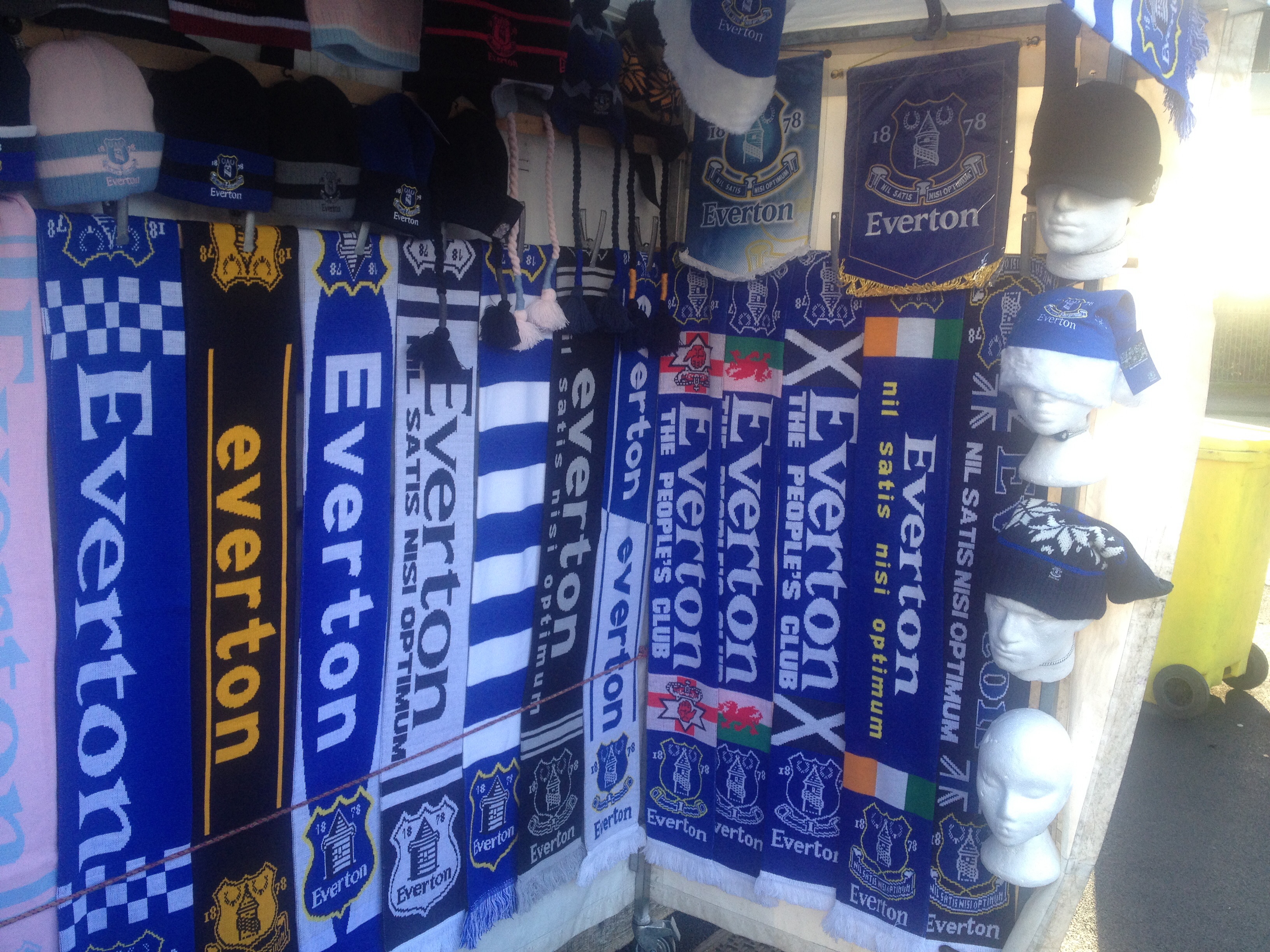 Everton scarves