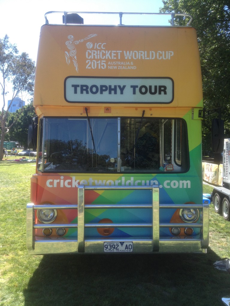 CWC15 Bus at the MCG