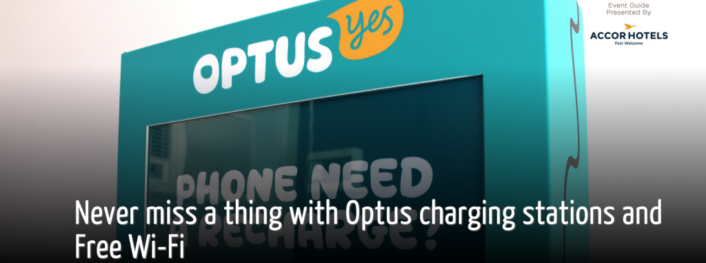 AUS OPEN 2016: Optus Phone Charging