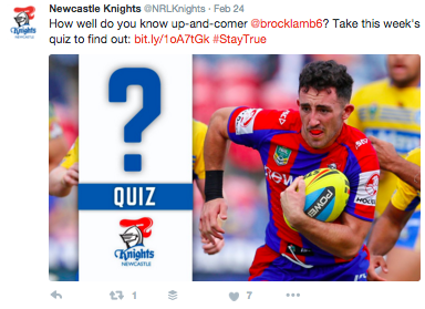 Knights Quizzes NRL