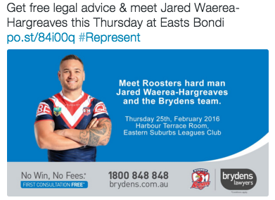 Roosters Legal Advice