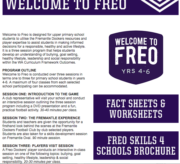 Welcome to Freo- Kids Worksheets