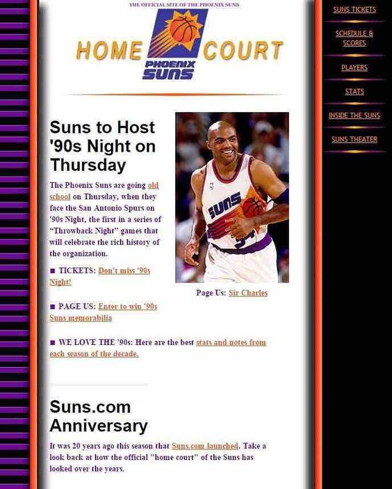 Phoenix Suns 90's Night