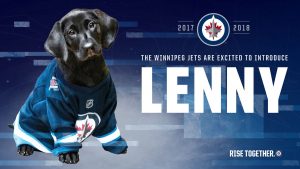 Winnipeg Jets Security Dog Lenny