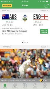 Cricket Australia MatchDay App